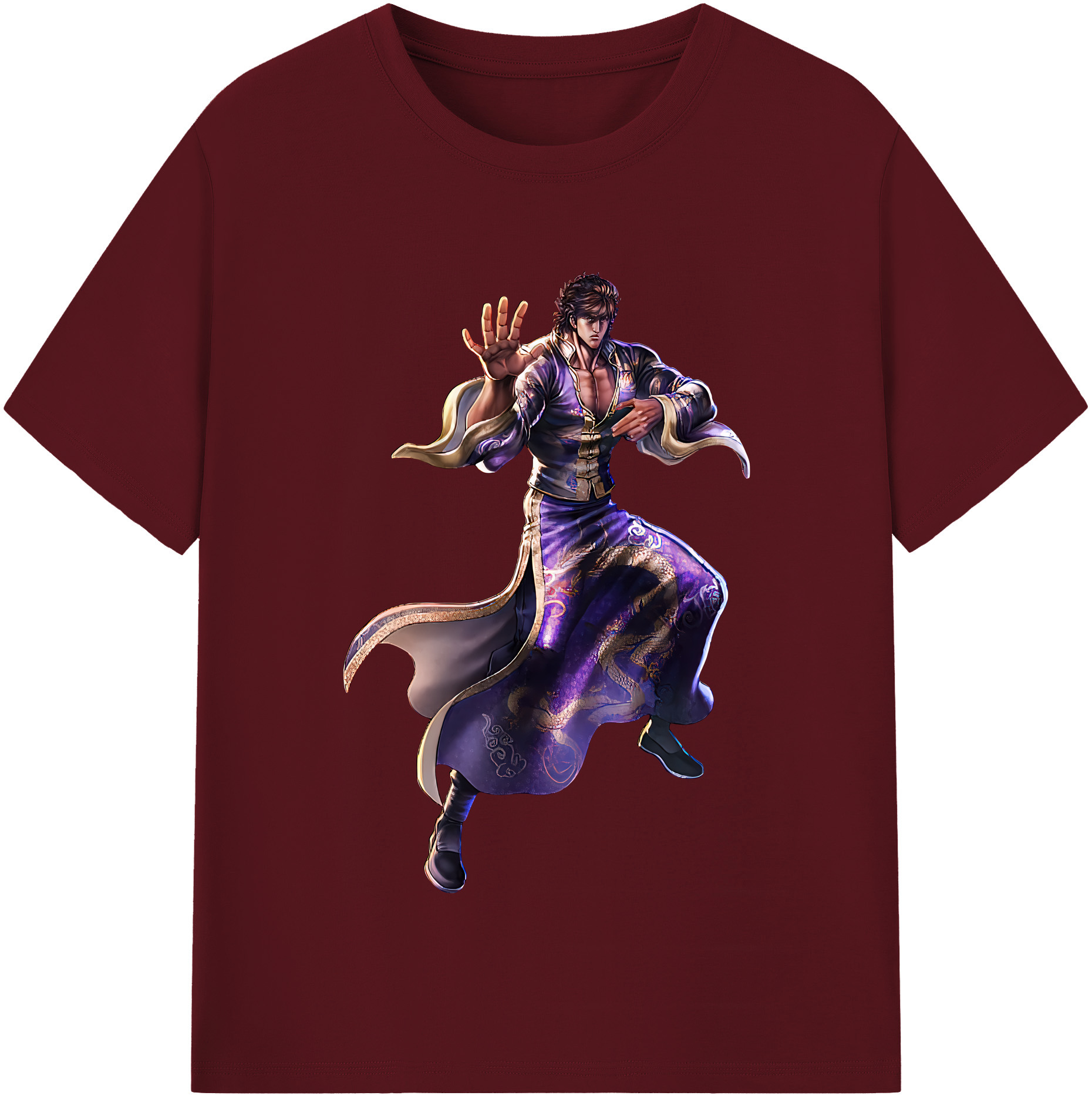 （画像用） 北斗の拳 Fist of the North Star 綿100％半袖Tシャツ（フロントプリント）